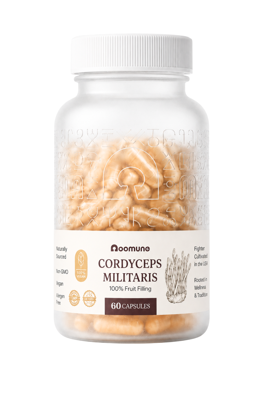 Oomune Cordyceps Militaris bottle